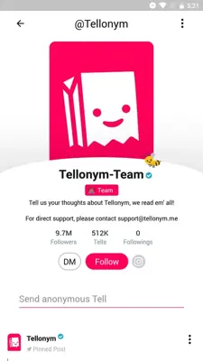 Tellonym android App screenshot 0